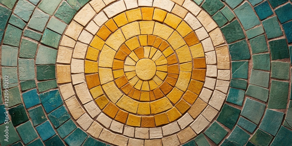 Naklejka premium mosaic patterns soothing and calming visuals