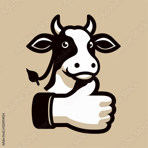 cow with thumb