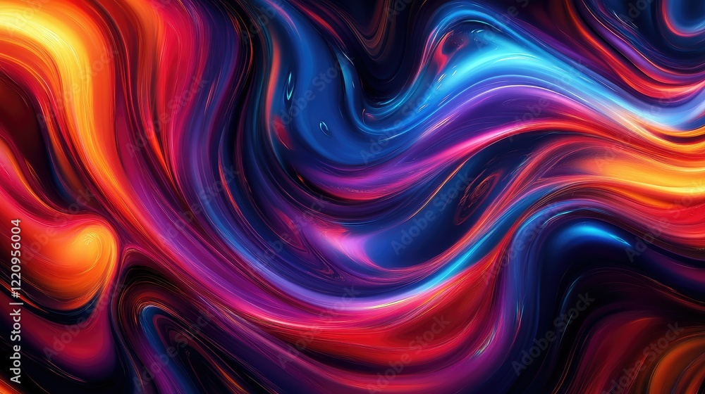 Liquid abstracts swirling in vibrant motion Liquid abstracts swirling in vibrant motion