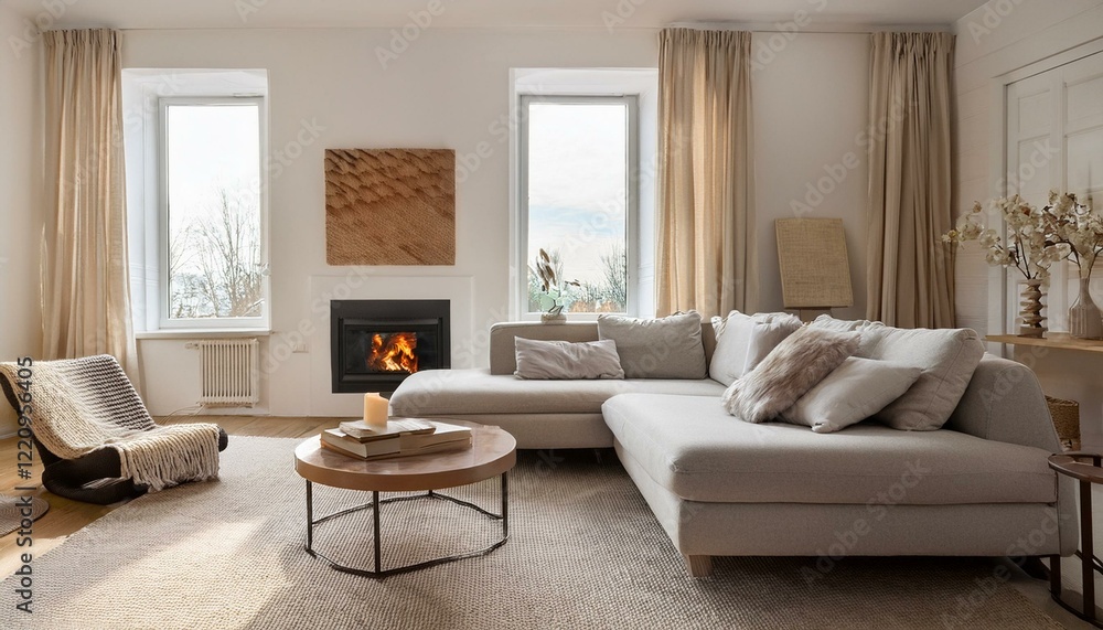 Fototapeta premium Modernes Wohnzimmer