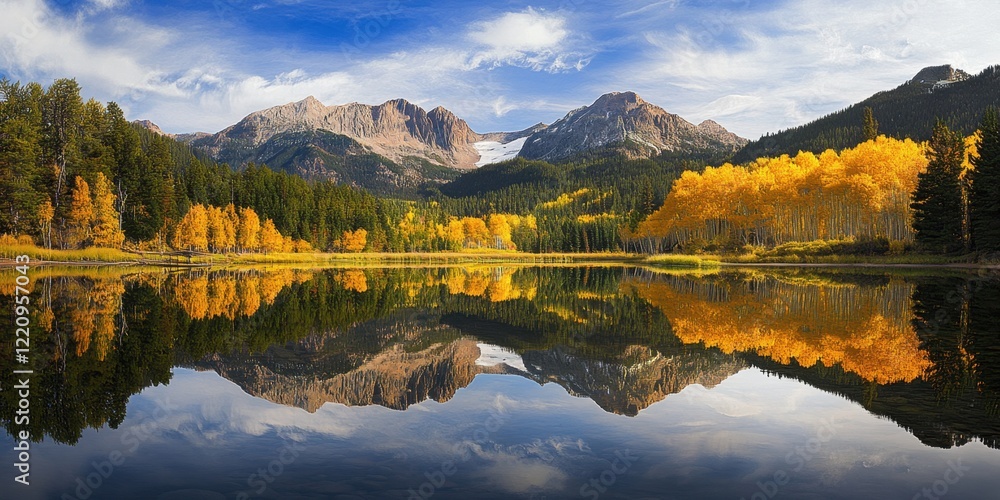 Fototapeta premium mountain forests soothing and calming visual