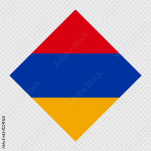 Free Download Armenia rhombus flag. Vector illustration. - GFXLoad