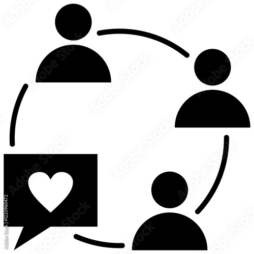 Engagement Glyph Icon