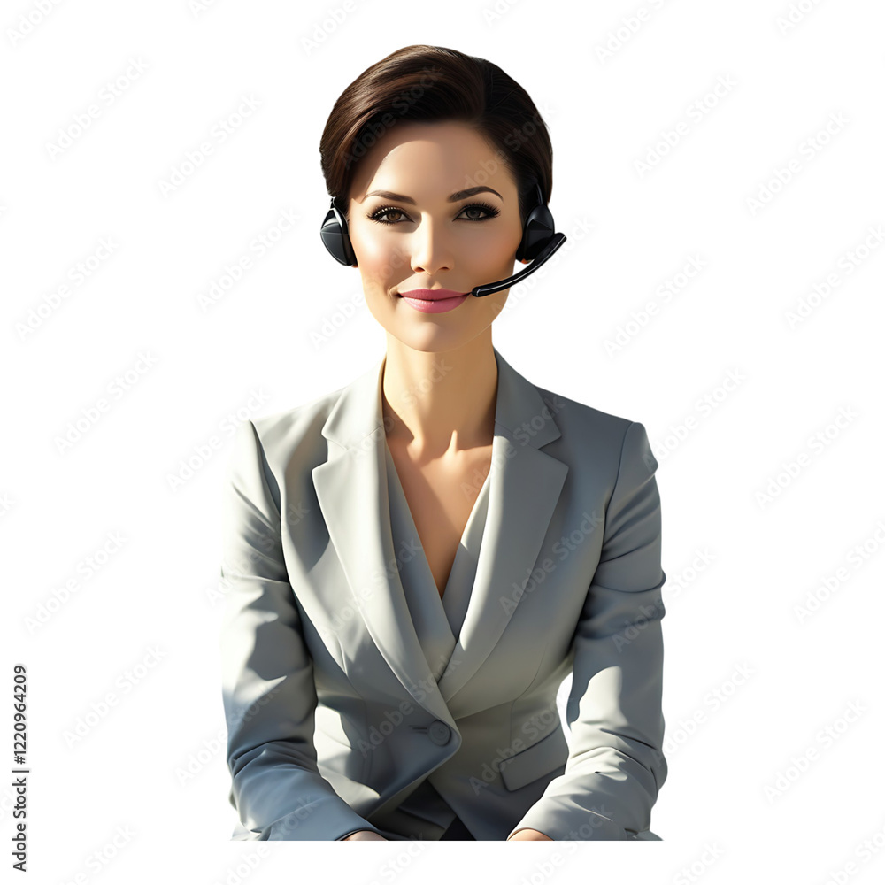 Professional woman in formal attire, smiling confidently Professional woman in formal attire, smiling confidently