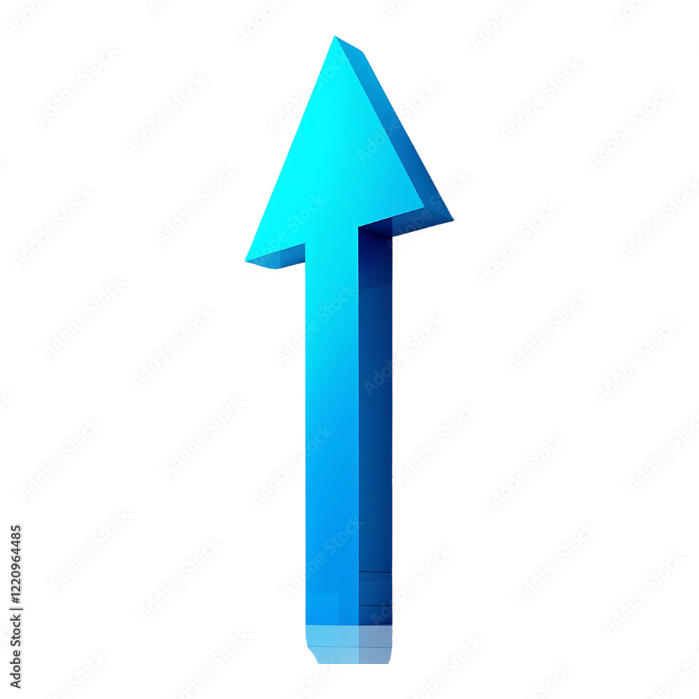 Blue upward arrow icon indicating growth or progress Blue upward arrow icon indicating growth or progress
