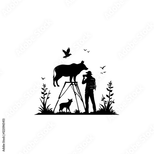 Nature Photographer Vector Logo Design