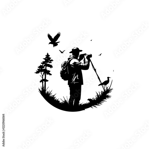 Nature Photographer Vector Logo Design