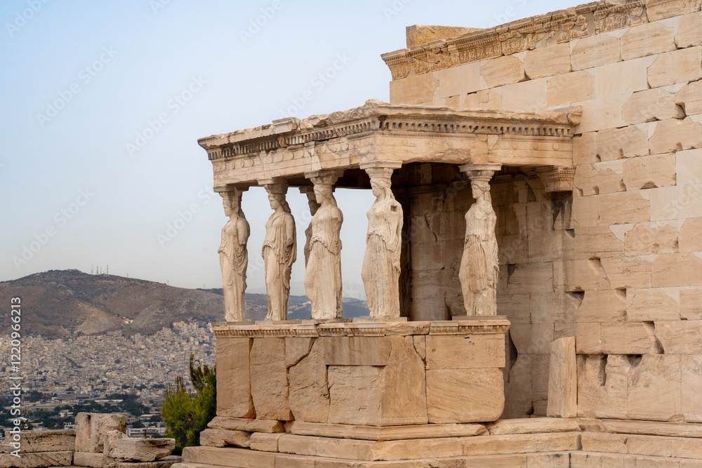 The Caryatids are the daughters of Athens and support the temple of the Erechtheion The Caryatids are the daughters of Athens and support the temple of the Erechtheion