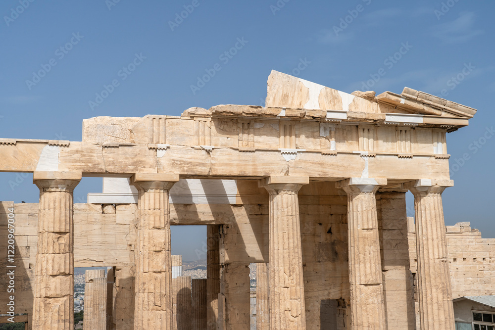 Obraz premium The Acropolis the Sacred Rock in Athens Greece