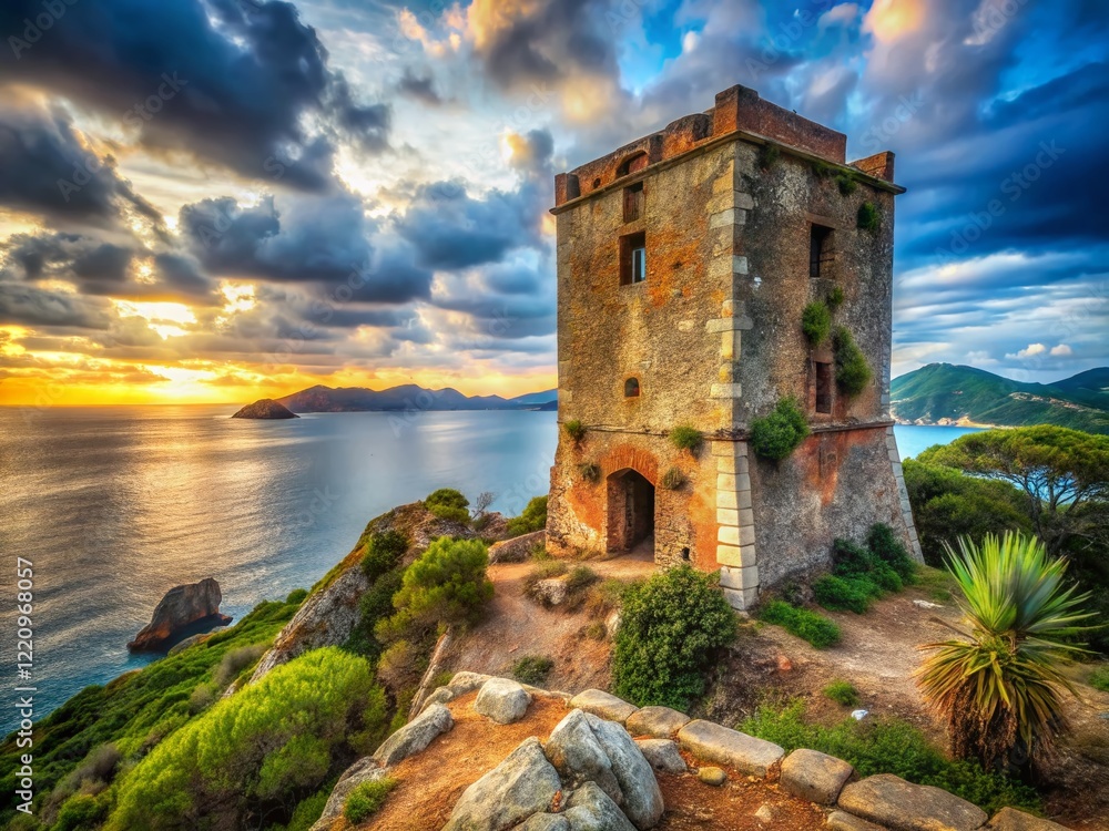 San Giovanni Tower, Elba Island: Urban Exploration Photography - Historic Ruins & Coastal Views San Giovanni Tower, Elba Island: Urban Exploration Photography - Historic Ruins & Coastal Views