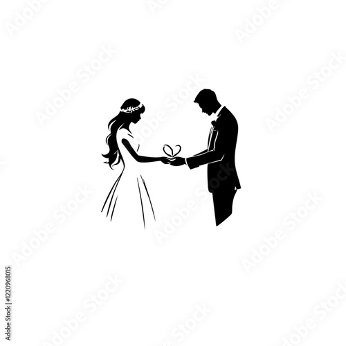 Marriage Vector Logo Design