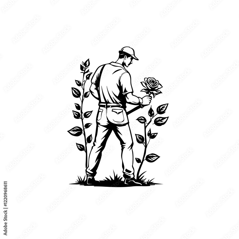 Obraz premium Gardening Vector Logo Design