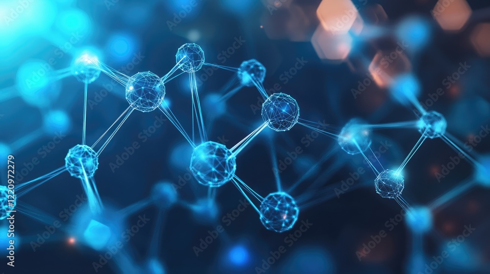 Network structure chemical bonds in molecular level of lines and points, dots and connections Network structure chemical bonds in molecular level of lines and points, dots and connections