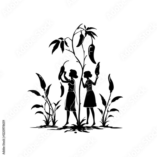 Pepper Gatherers