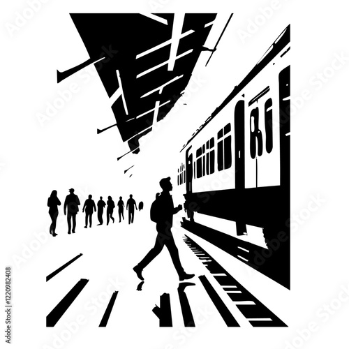 "Rush Hour at the Station"