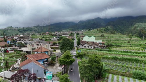 storm clouds over the city