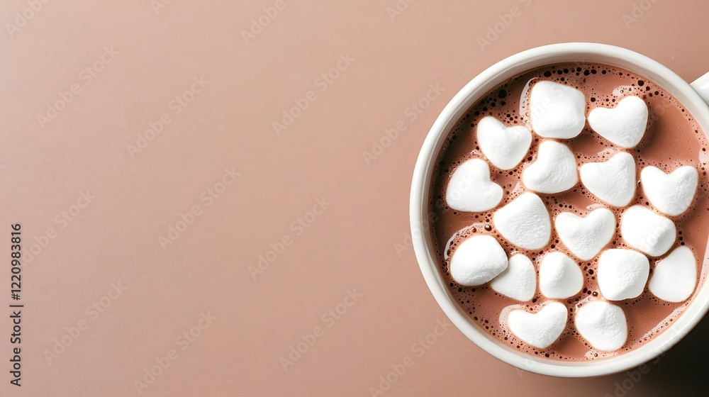 Heart-Shaped Marshmallows in Hot Chocolate Heart-Shaped Marshmallows in Hot Chocolate