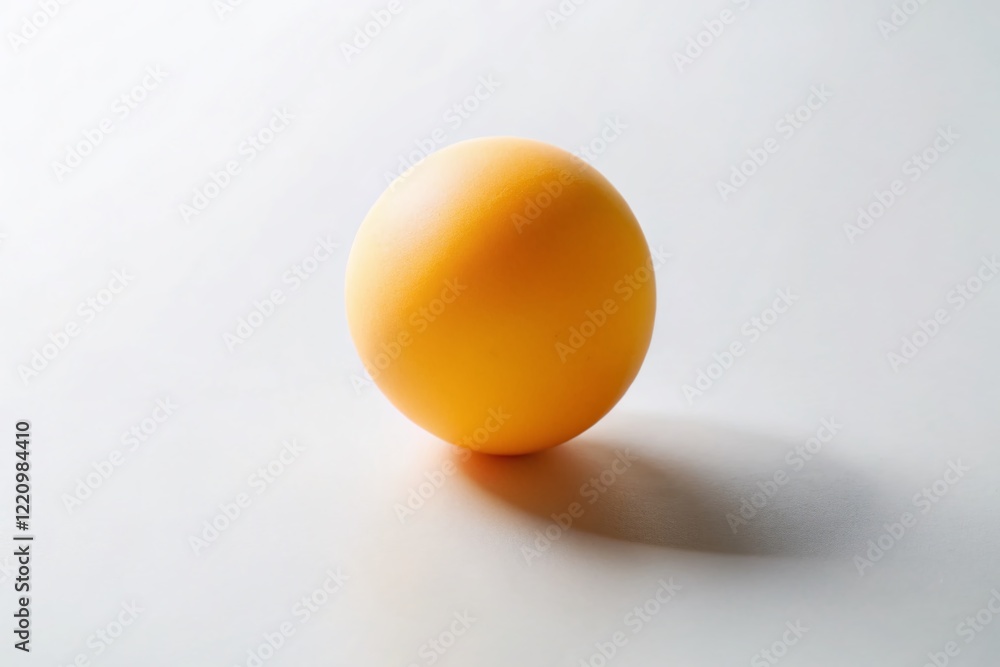 Minimalist Ping Pong Ball Photography: White Background, Clean Lines, Perfect Sphere Minimalist Ping Pong Ball Photography: White Background, Clean Lines, Perfect Sphere