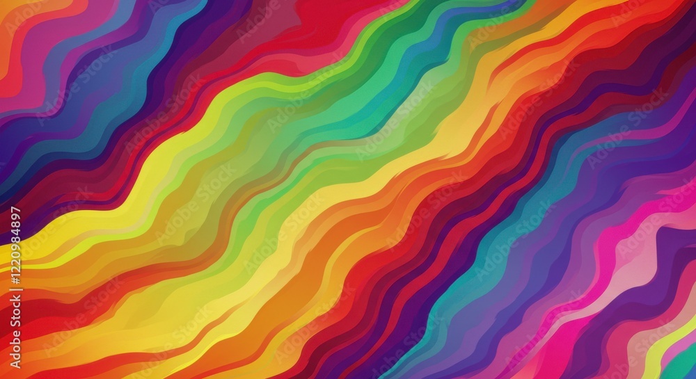 Vibrant Rainbow Wave: Capturing a burst of artistic energy, this image showcases an abstract wave pattern, featuring a spectrum of colors and creating a visually captivating experience. Vibrant Rainbow Wave: Capturing a burst of artistic energy, this image showcases an abstract wave pattern, featuring a spectrum of colors and creating a visually captivating experience.