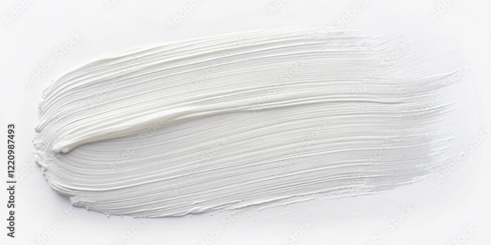 Obraz premium Minimalist White Brush Stroke Background for Website Branding