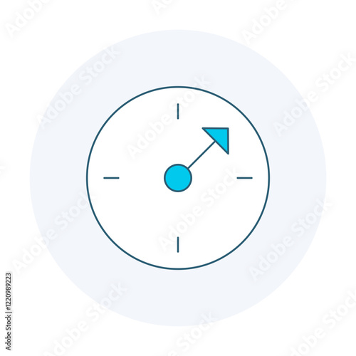 Project Production Management Icon. Workflow and Process Optimization Illustration for Project Planning.