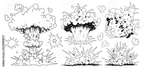 Diverse impacts of explosive cloud art