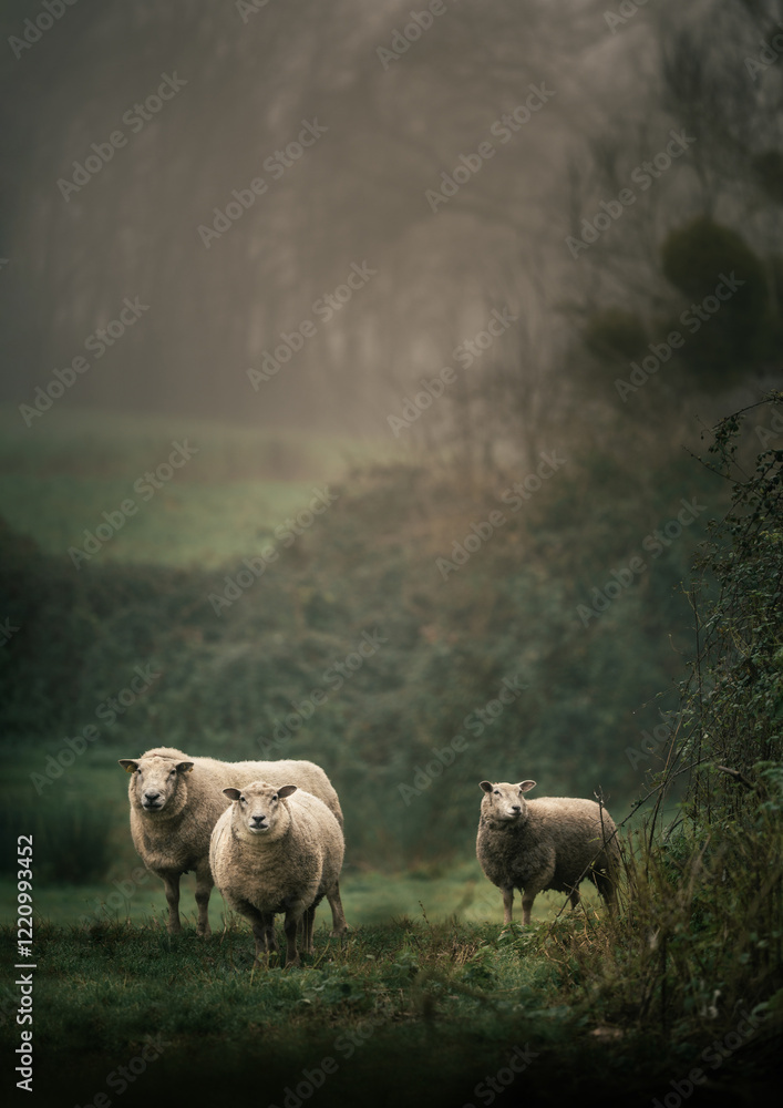 Fototapeta premium Sheep starring - France