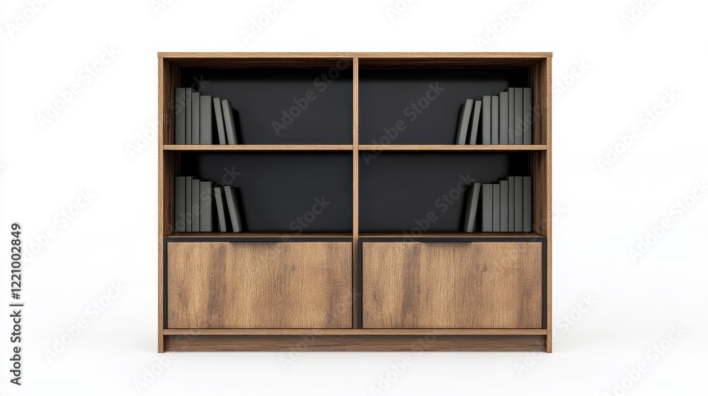 Modern Wooden Bookshelf with Minimalist Design Modern Wooden Bookshelf with Minimalist Design