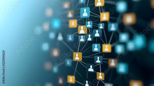 Seamless Digital Network for Talent Sourcing and Engagement in the Future Recruitment Ecosystem  Illustrated through a circular network featuring data driven talent management communication
