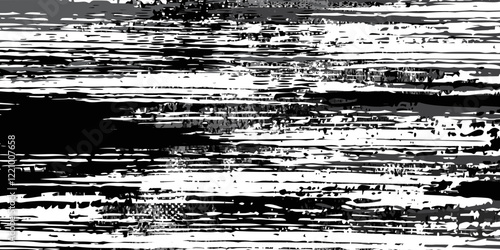 Distressed background in black and white texture with dark spots, scratches and lines. Abstract illustration