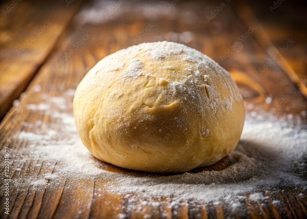 Perfectly Round Fresh Dough Ball Ready for Baking - Artisan Bread Making Perfectly Round Fresh Dough Ball Ready for Baking - Artisan Bread Making