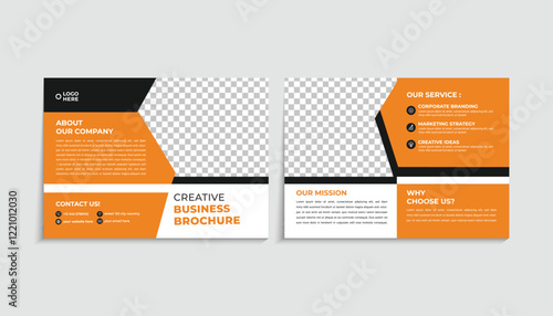 Contemporary Bi-Fold Brochure Template for Dynamic Presentations