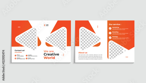 Elegant Bi-Fold Brochure Template for Professional Designs