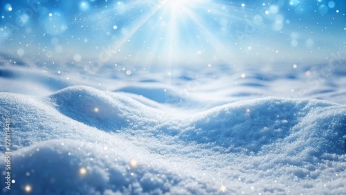 Wallpaper Mural Pristine Winter Snow Field: Blank White Snowy Texture Background for Product Displays & Winter Designs Torontodigital.ca