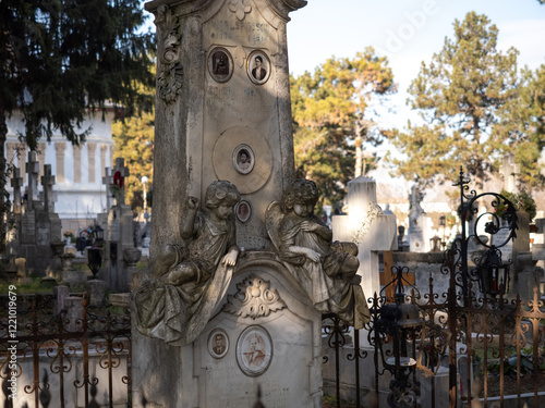 CERNICA PANTELIMON Cemetery, ROMANIA, January 26, 2025 photo