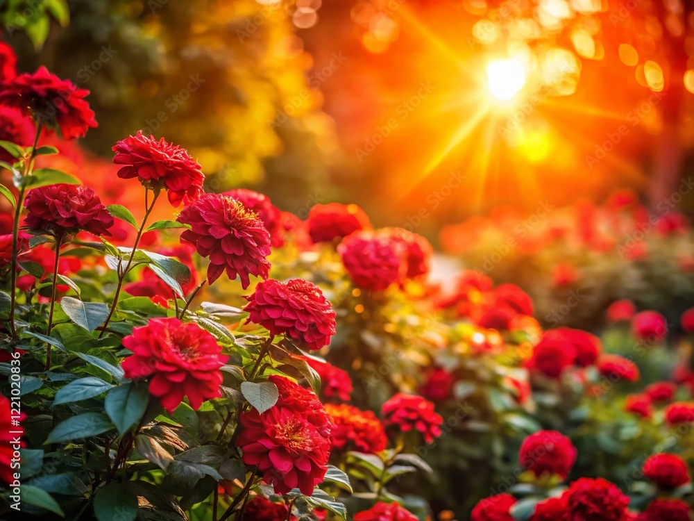 Stunning Red Flowers Blooming in a Vibrant Garden