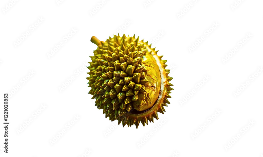 An illustration of a peeled durian with clearly visible flesh, presented on a transparent background, depicts the freshness and uniqueness of the durian fruit. An illustration of a peeled durian with clearly visible flesh, presented on a transparent background, depicts the freshness and uniqueness of the durian fruit.