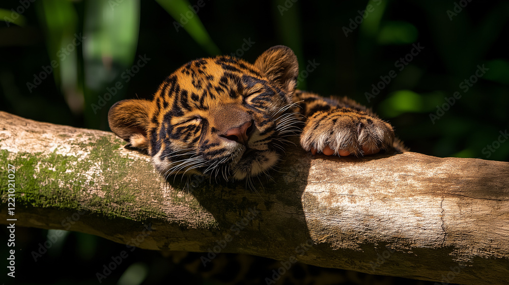 Sleeping leopard. Sleeping leopard.