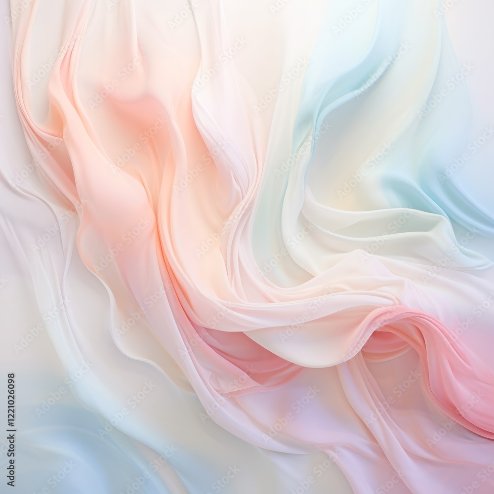 Fototapeta premium Soft Light Pastel Palette on White Background with Stylized Texture