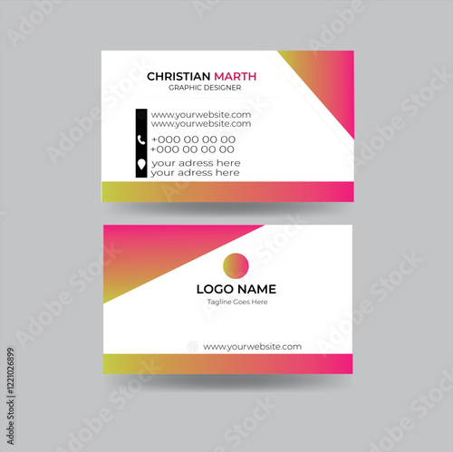 Business card design template, Clean professional business card template, visiting card, business card template 