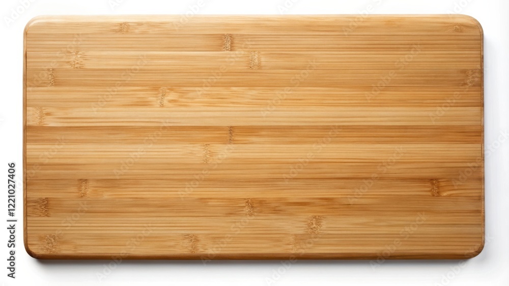 A Clean and Simple Rectangular Bamboo Cutting Board with Natural Wood Grain Texture for Kitchen Preparation A Clean and Simple Rectangular Bamboo Cutting Board with Natural Wood Grain Texture for Kitchen Preparation