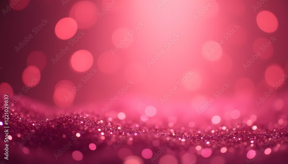 Glittering pink background with bokeh lights Glittering pink background with bokeh lights