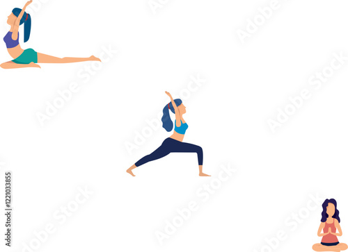 Exercise vector File for Banner, or Business