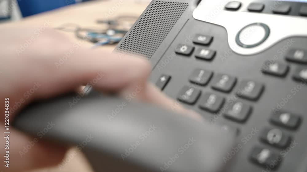 This image features a close-up shot of a hand grasping a telephone receiver. The blurred background highlights the focus on the phone, evoking a sense of communication and connection. This image features a close-up shot of a hand grasping a telephone receiver. The blurred background highlights the focus on the phone, evoking a sense of communication and connection.