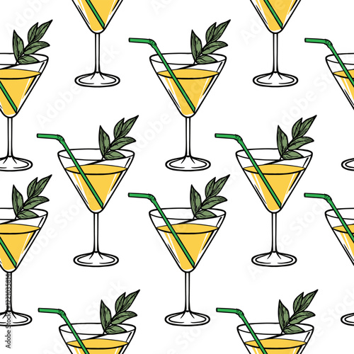 Detailed Cocktail Vector Art Collection for Creative and Professional Use