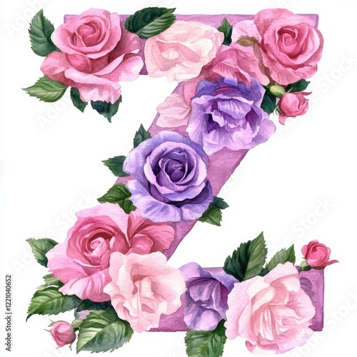 Purple and Pink Roses Floral Decoration