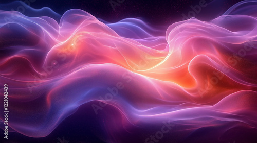 Wallpaper Mural Abstract purple and pink light trails on dark background to evoke creativity Torontodigital.ca