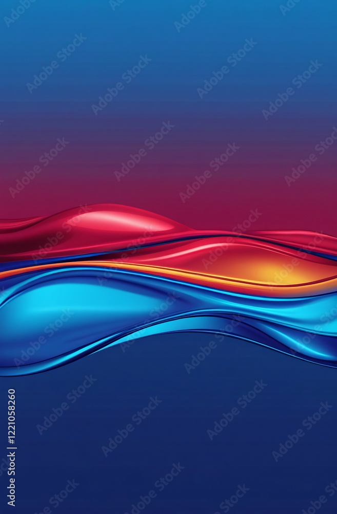 Fototapeta premium Abstract Background With Waves