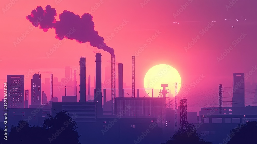 air quality flat design front view industrial factory theme animation vivid air quality flat design front view industrial factory theme animation vivid