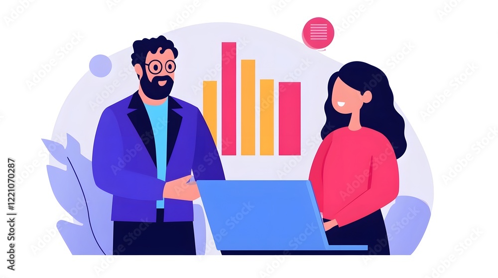 Business Professionals Collaborating on Data Analytics for Optimized Strategy Business Professionals Collaborating on Data Analytics for Optimized Strategy